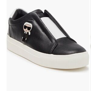 Karl Lagerfeld Monochrome Slip-On Sneakers